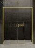 NEW TRENDY Drzwi prysznicowe wnękowe przesuwne podwójne PRIME LIGHT GOLD 180x200 D-0447A